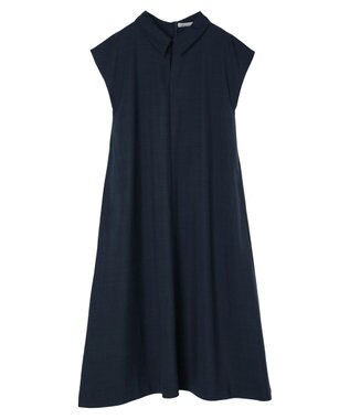 Green Parks armonia.襟付きフレアワンピース Navy