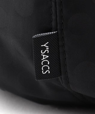 Y'SACCS はっ水ドットジャカード リサイクルレザーコンビ 2wayトートバッグ ブラック