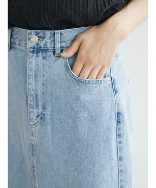 Green Parks ・ＥＬＥＮＣＡＲＥ　ＤＵＥ　デニムロングスカート Light Indigo