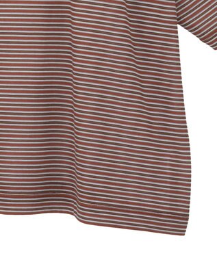 AMERICAN HOLIC シアーレトロボーダー半袖プルオーバー Terracotta