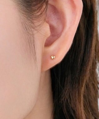 Phoebe 【K10】プチハートピアス/BOXつき ゴールド