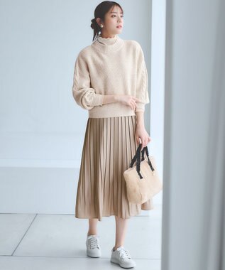 ANY SIS 【美人百花7月号掲載】ノーブルメタル スニーカー WEB限定 アイボリー