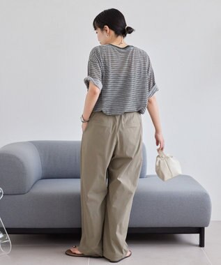 AMERICAN HOLIC シアーレトロボーダー半袖プルオーバー Black