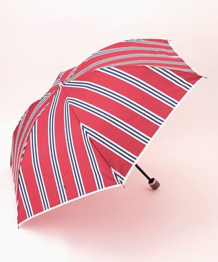 MOONBAT POLO RALPH LAUREN (ポロ ラルフローレン)折りたたみ傘 ワンポイント ストライプ 75デニール 日本製