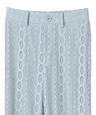 earth music&ecology フラワーレースパンツ Sax