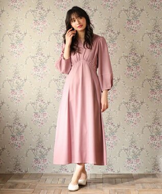 Green Parks ・ＥＬＥＮＣＡＲＥ　ＤＵＥボリュームスリーブワンピー Pink