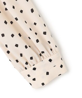 TOCCA PROMISE RIBBON ROSETTE ドット柄ブラウス アイボリー系5