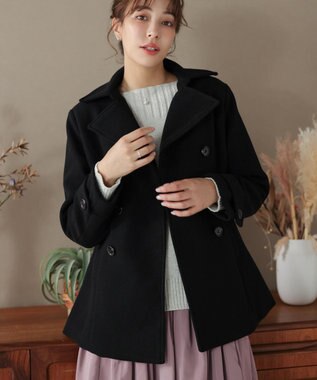 Tiaclasse ショートトレンチコート ブラック