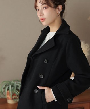 Tiaclasse ショートトレンチコート ブラック