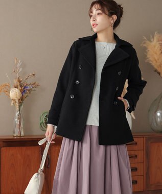 Tiaclasse ショートトレンチコート ブラック