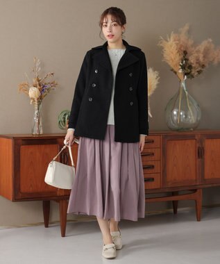 Tiaclasse ショートトレンチコート ブラック