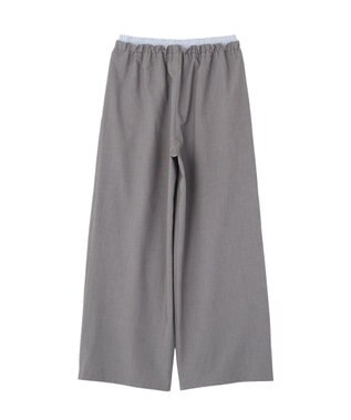AMERICAN HOLIC 【マルチ機能】Wウエストパンツ Gray Mixture