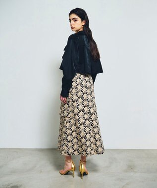 GRACE CONTINENTAL クロップドミリタリージャケット ブラック