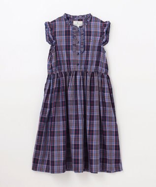 組曲 KIDS 【150-160cm】ブリティッシュ ワンピース パープル系3