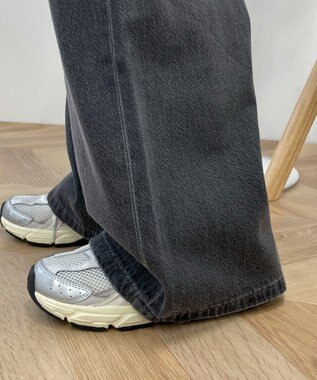 WEGO サマーデニムルーズワイドパンツ デニムブラック