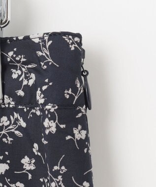 J.PRESS LADIES 【洗える】 スパンローンフラワー フレアー スカート ネイビー系5