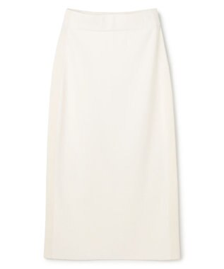BEIGE， NADIA / 異素材ライン ストレッチニットスカート Ecru