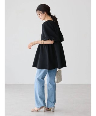 AMERICAN HOLIC ジャガードティアードカットプルオーバー Black