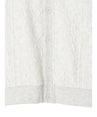 CRAFT STANDARD BOUTIQUE ケーブル柄カットカーディガン2 Oatmeal