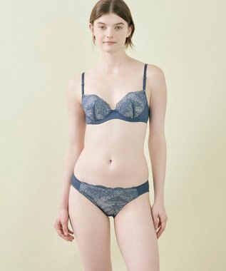 une nana cool 【WEB限定】ブラ＆ショーツセット ダークネイビー