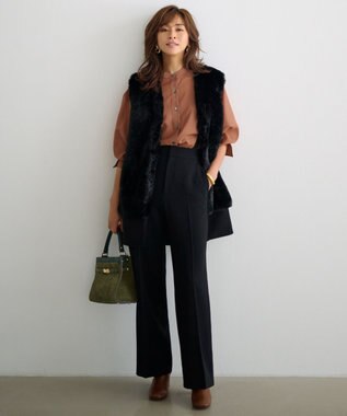 23区 【CLASSY.12月号掲載】RAFFINATA ショルダー バッグ カーキ系