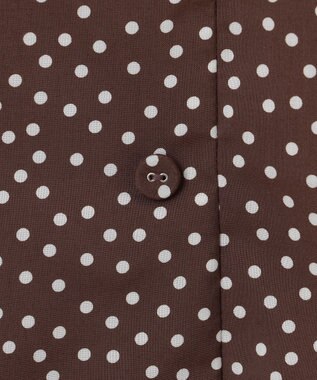 TOCCA 【洗える】RAINY SEASON ドレス ブラウン×ドット系