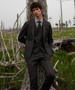 JOSEPH ABBOUD 【ストレッチ】ツィーディージャージ　ジャケット グレー系4