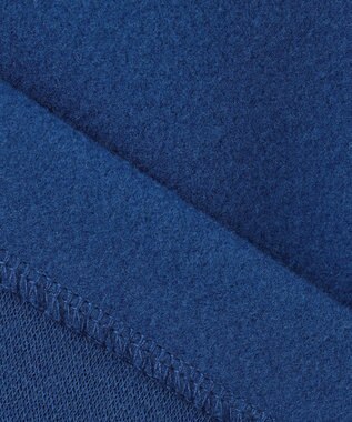 J.PRESS LADIES L ニードルパンチ ハーフジップ カットソー ブルー系