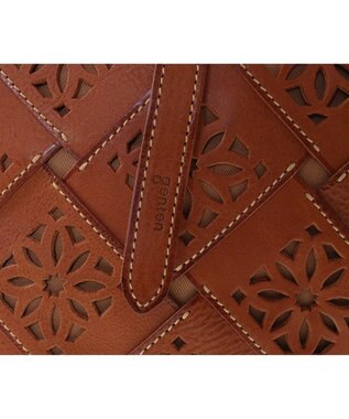 genten サステナブルカットワーク トートバッグ（中） チャ