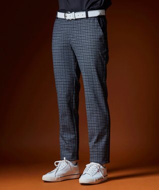 23区GOLF 【MEN】ガンクラブチェックプリントパンツ ブラック系3