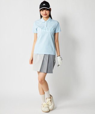FILA GOLF／marie claire 【Kappa】半袖ポロシャツ ブルー