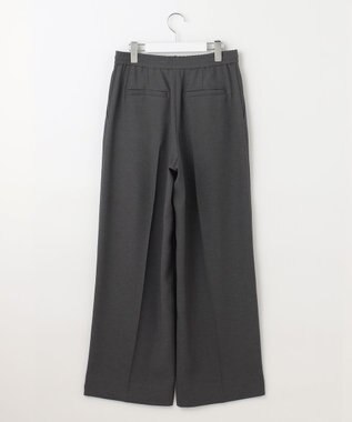 自由区 【洗える】ツイステッドダブルクロスワイドストレート パンツ グレー