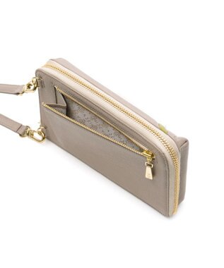 IBIZA プレーサ　ウォレット＆スマートフォンポシェット ピンクベージュ