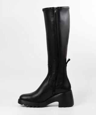 BONTRE 【UNISA/ウニサ】ストレッチタンクソールロングブーツ ブラック