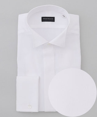 GOTAIRIKU 【WEAR BLACK】ウィングカラー比翼 ダブルカフス ドレスシャツ