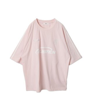WEGO 【ユニセックス着用ITEM/MLサイズ展開】ゲームロゴスリーブラインT ピンク