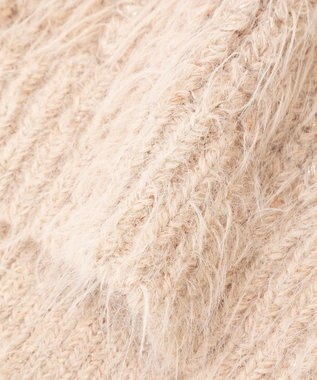 YECCA VECCA ラメシャギーボートネックニット Pink