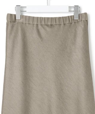 23区 S 【Oggi掲載/洗える】ヴィンテージダブルサテン ナロー スカート ブラウン系