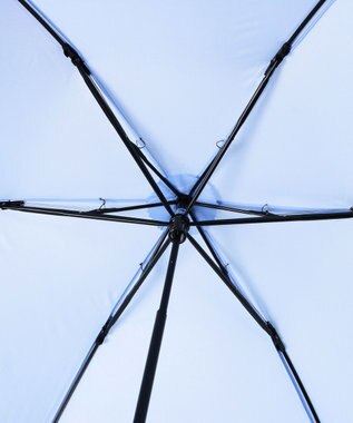 MOONBAT POLO RALPH LAUREN(ポロ ラルフローレン) 折りたたみ傘 無地×ロゴ／日本製 サックスブルー