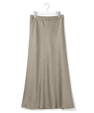 23区 S 【Oggi掲載/洗える】ヴィンテージダブルサテン ナロー スカート ブラウン系