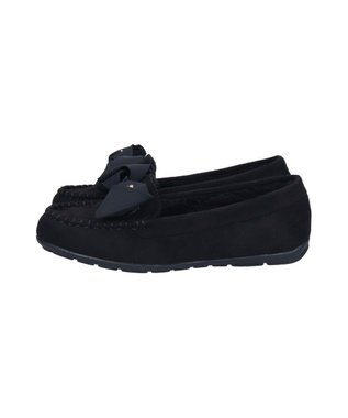 Bridget Birkin 【Bridget Birkin】グログランリボンモカシンシューズ ブラックスウェード