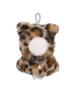 WEGO 【痛バ＆推し活グッズ】ぬいアニマルレオパード着ぐるみケープ15cm ブラウン