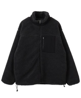 WEGO 【ユニセックス着用ITEM/SMLサイズ展開】ボアブルゾン ダークグレー