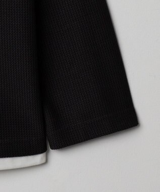 WEGO フェイクレイヤードキーネックT（LS） ブラック中濃色