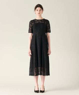 GRACE CONTINENTAL コードレースフレアドレス ブラック