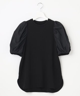 UNFILO L BEAUTY FORM  パフスリーブ Tシャツ ブラック系