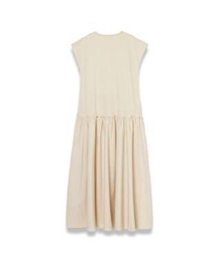 JOSEPH 【洗える】ポプリンジャージー　キャップスリーブドレス Seashell