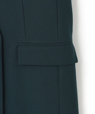 ICB 【洗える】 ウールマットウース ノーカラージレ パイングリーン系