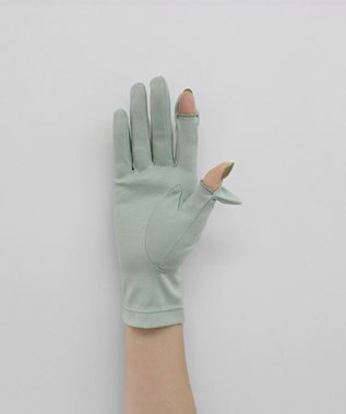 ORuKuBET organic - isla【 日本製・タッチパネル対応・オーガニックコットン 】 ライトグリーン