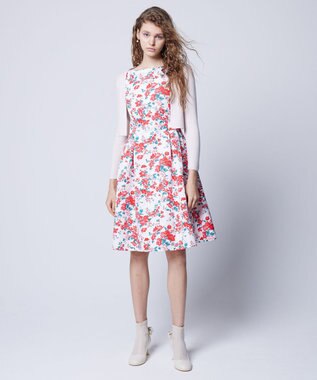 TOCCA 【洗える】WANDERING FLOWER ドレス レッド系5